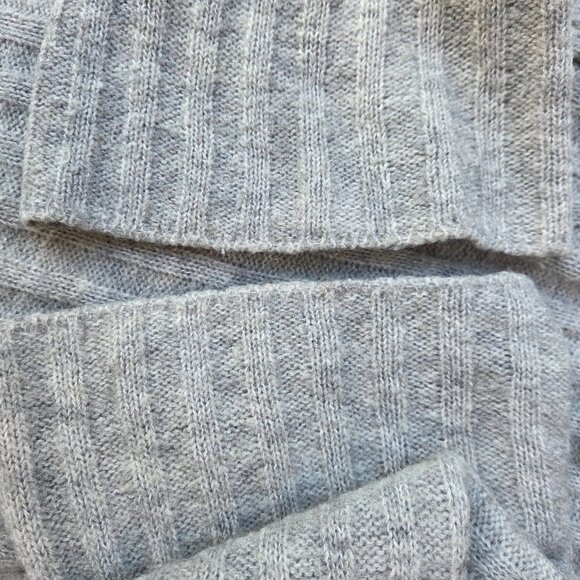 Sarah Pacini Unique Gray Asymmetric Zipped Cardigan - Picture 6 of 8